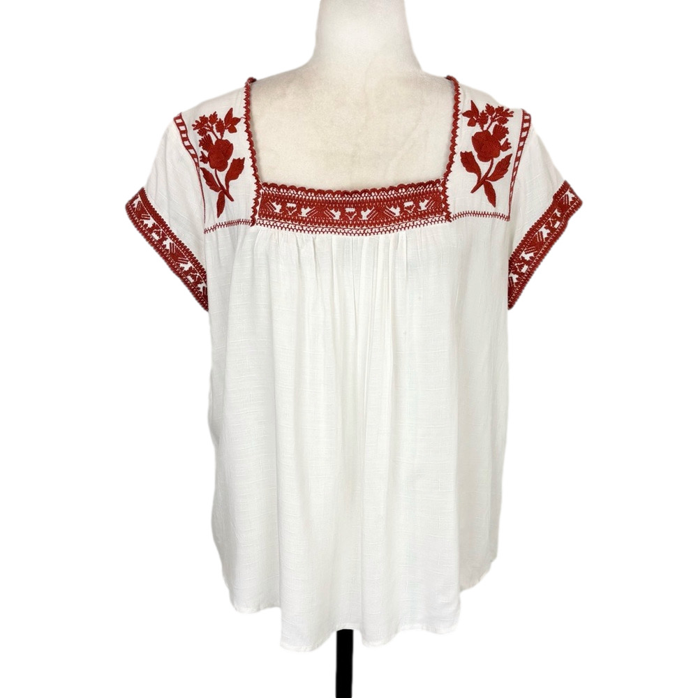 Luna Moon embroidered boho blouse